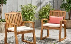  Best 15+ of Wood Outdoor Armchair Sets